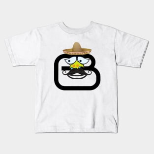 Funny Mexican B Initial Kids T-Shirt